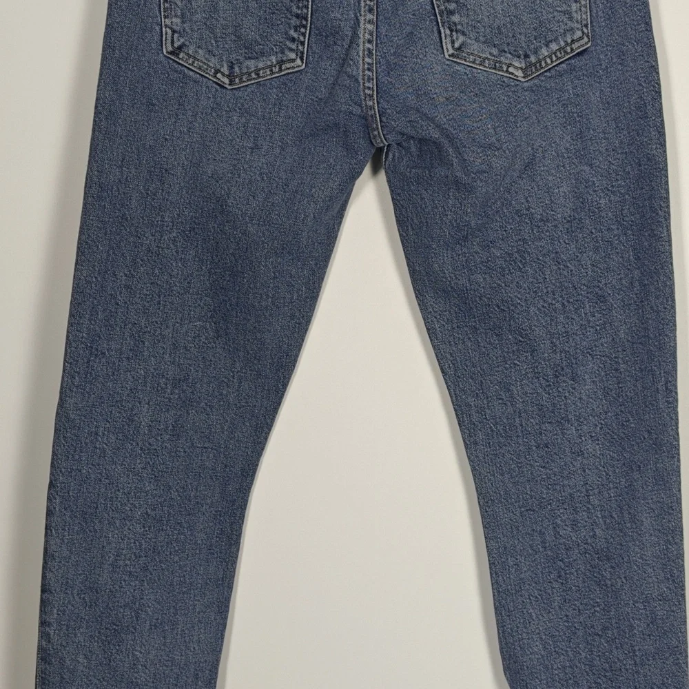 AGOLDE Toni Mid Rise Straight Medium Wash Blue Jeans Size 27 - Picture 14 of 16